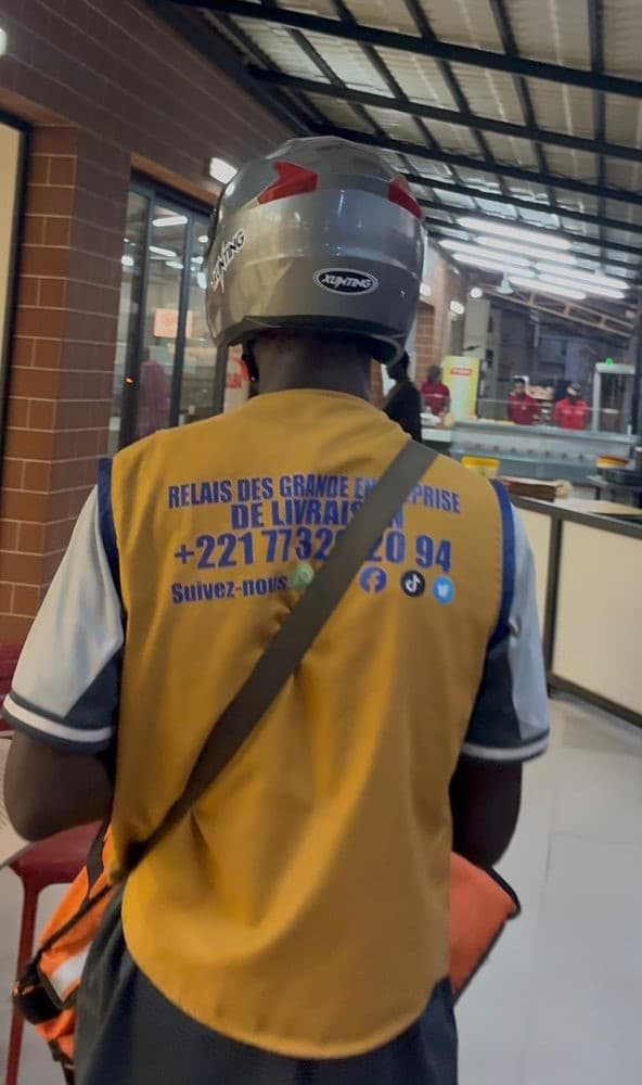 Livreur Livréma en action